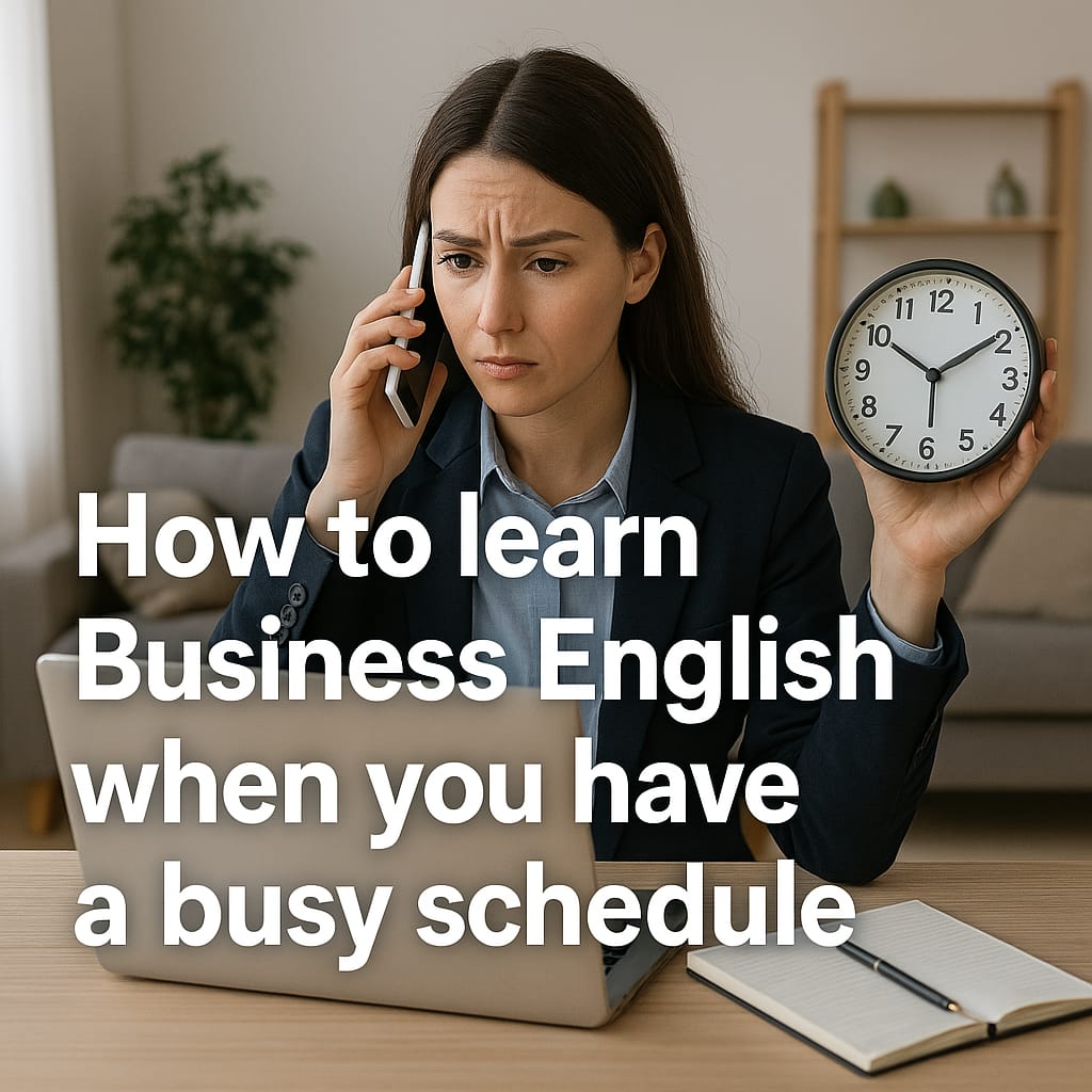 How to learn Business English when you have a busy schedule