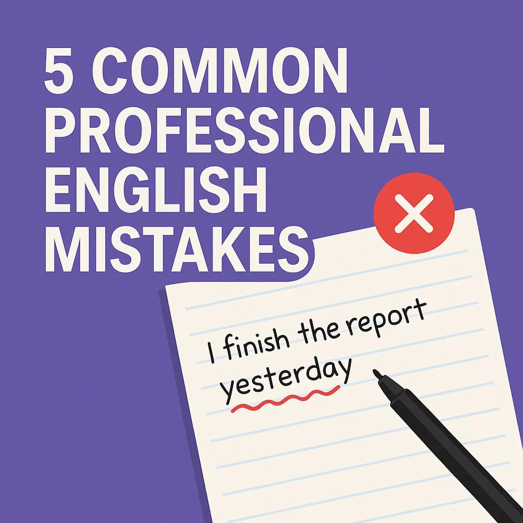 professional English mistakes